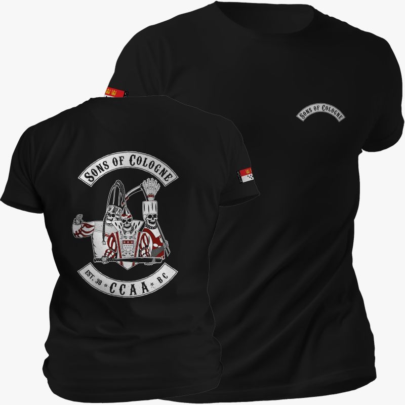 Stickwappen Köln T-Shirt »Colonia« Unisex Schwarz | Im Köln Shop online kaufen